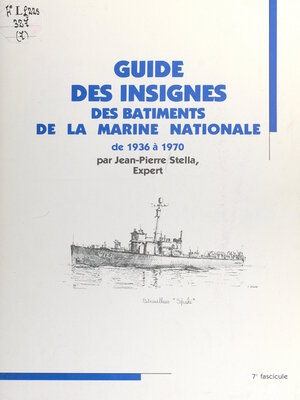 cover image of Guide des insignes des bâtiments de la Marine nationale de 1936 à 1970